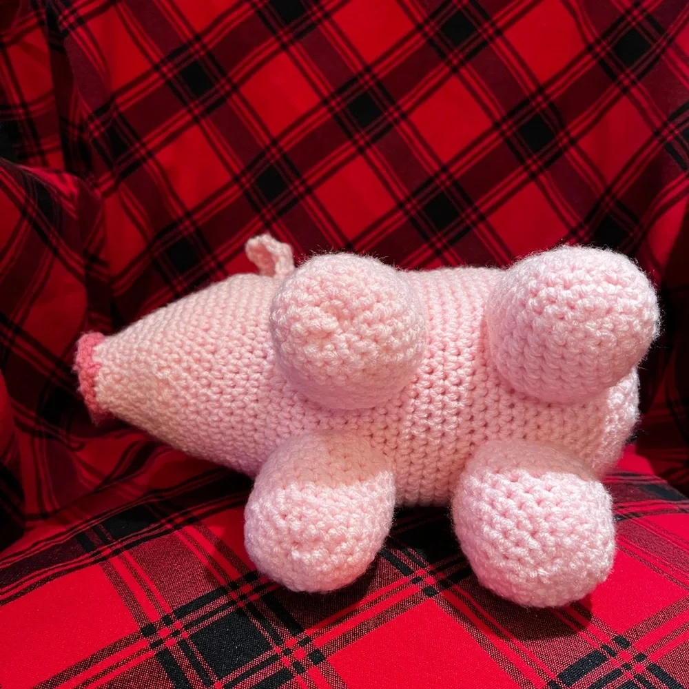Hand Crocheted Charlotte the Piggy Stuffed Animal!